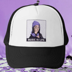 Musique est la vie – Casquette de camionneur Purpl