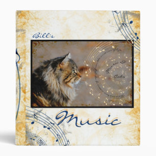 Musique et album de classeur de chats