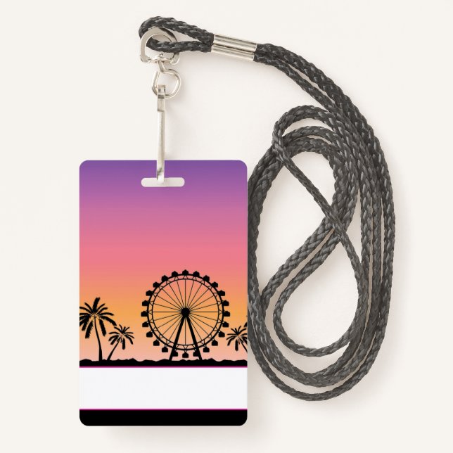 Musique Festival Badge (Devant avec lanière)