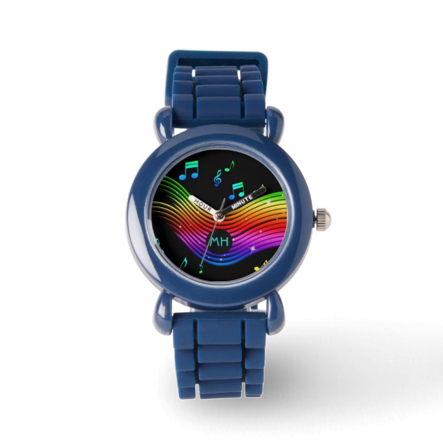 Musique Illustration montres monogrammes personnal (Recto)