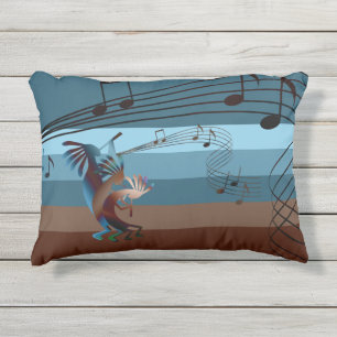 Musique Kokopelli Sud-Ouest Coussin extérieur
