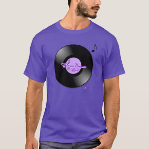 Musique MoonDreams Record T-shirt Homme violet