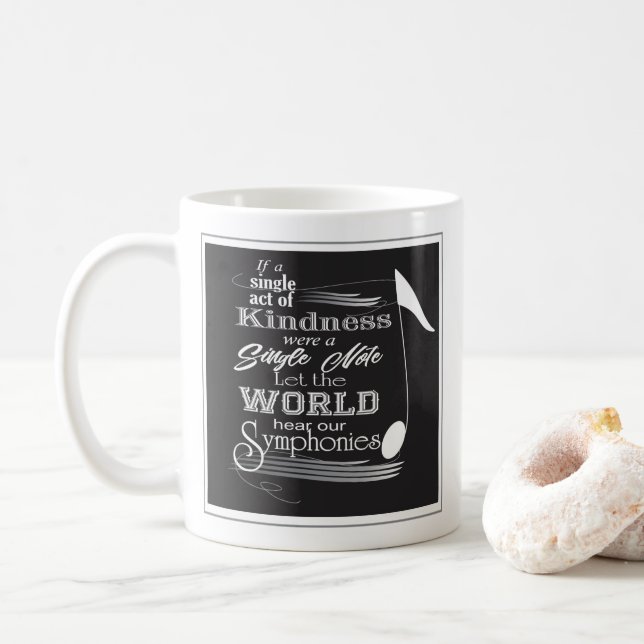 Musique note café tasse (Avec donut)