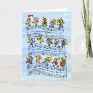 Musique Notes Chanson pour la carte de voeux pour