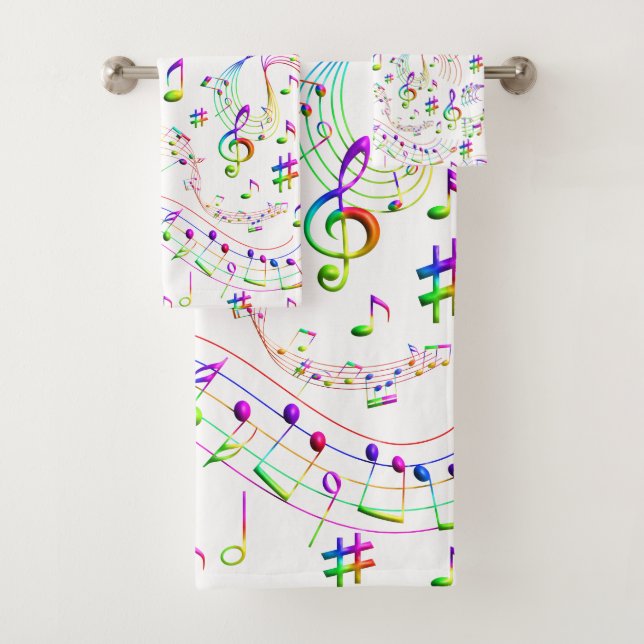 Musique, Notes musicales, Coloré (En situation)