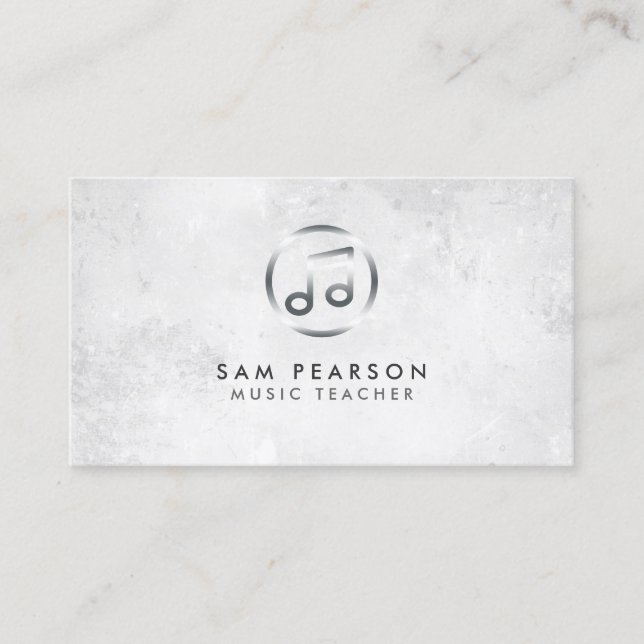 Musique professeur de musique Note Icône Carte de  (Devant)
