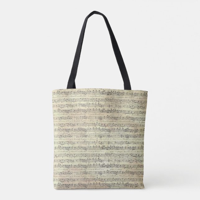 Musique thème sac fourre-tout note (Dos)