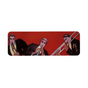 Musique vintage, Art Déco Musique Jazz Band Jammin