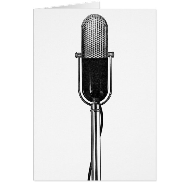 Musique vintage, Microphone rétro à l'ancienne (Devant)