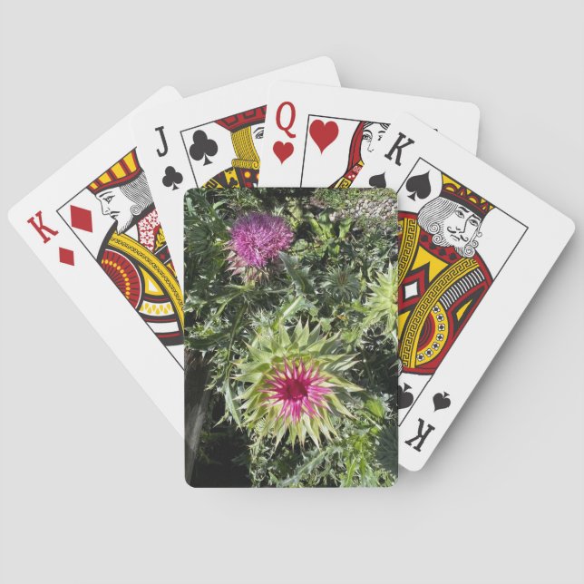 Musk Thistle Classic Playing Cards (Back)