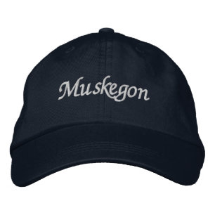 Muskegon Michigan Embroidered Baseball Hat