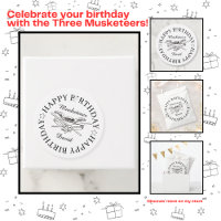 Musketeer Hero Happy Birthday Party Customizable