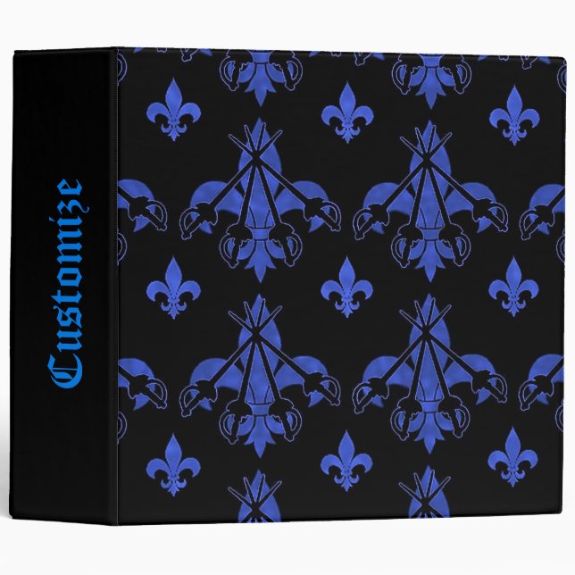 Musketeer Swords Blue Binder (Front/Spine)