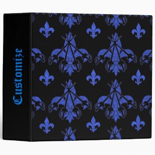 Musketeer Swords Blue Binder