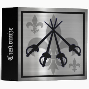 Musketeer Swords Silver Binder