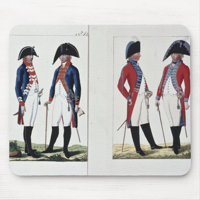 Musketeers and Officers, 1800 Mouse Pad (Front)