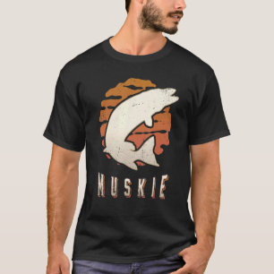 Muskie Fish Vintage Retro Classic Animal Sunset T-Shirt