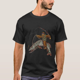 Muskie Fishing Tiger Musky Hunting Bigfoot Fisherm T-Shirt