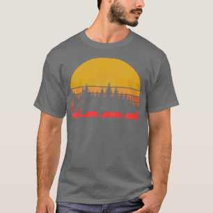 Muskie Pine Forest Treeline Muskie Fishing T-Shirt