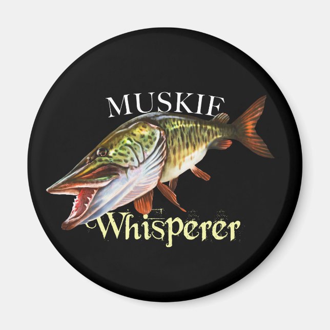 Muskie Whisperer Magnet (Front)