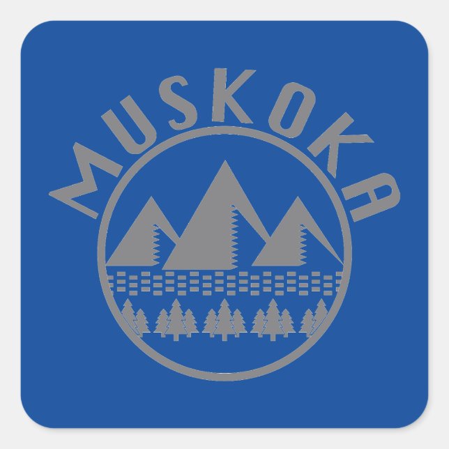 Muskoka Design - Square Stickers (Front)