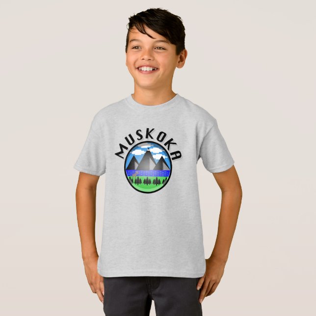 Muskoka Design (Version 2) - Kids' Basic T-Shirt (Front Full)