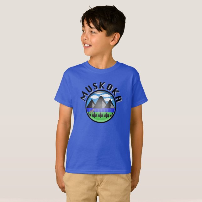 Muskoka Design (Version 2) - Kids' Basic T-Shirt (Front Full)