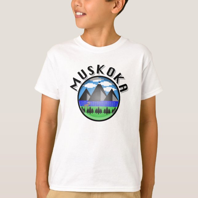Muskoka Design (Version 2) - T-shirt de base pour  (Devant)