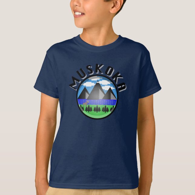 Muskoka Design (Version 2) - T-shirt de base pour  (Devant)