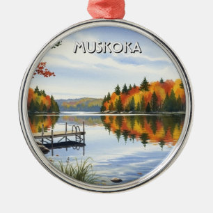 Muskoka Ontario Canada Metal Ornament