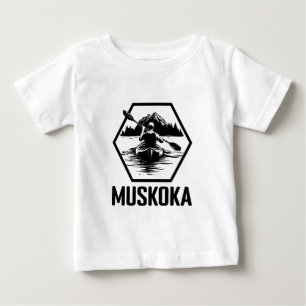 Muskoka Ontario Kayaker - Baby Fine Jersey T-Shirt