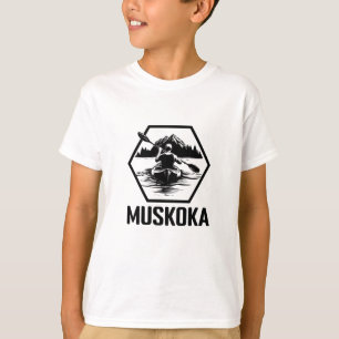 Muskoka Ontario Kayaker - Kids' Basic T-Shirt