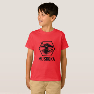 Muskoka Ontario Kayaker - Kids' Basic T-Shirt