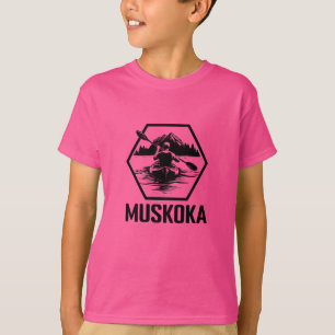 Muskoka Ontario Kayaker - Kids' Basic T-Shirt