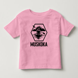 Muskoka Ontario Kayaker - Toddler Fine Jersey T-Sh T-shirt