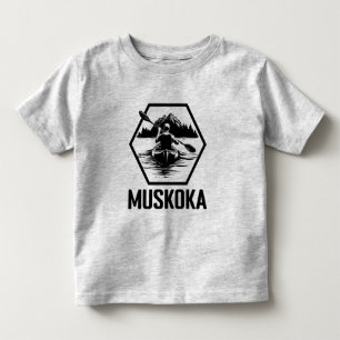 Muskoka Ontario Kayaker - Toddler Fine Jersey T-Sh T-shirt