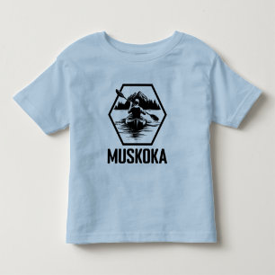Muskoka Ontario Kayaker - Toddler Fine Jersey T-Sh T-shirt
