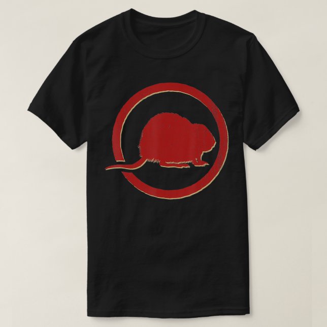 Muskrat Lover Vintage Retro Style Animal  T-Shirt (Design Front)