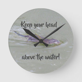 Muskrat Round Clock