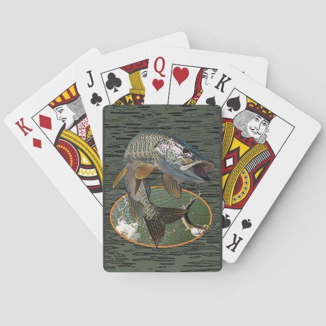 Musky 6 playing cards (Back)