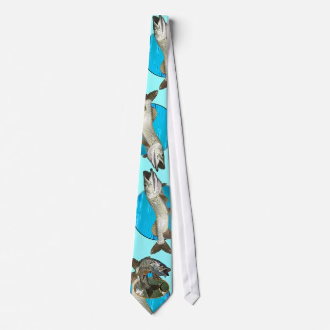 Musky blues tie (Front)