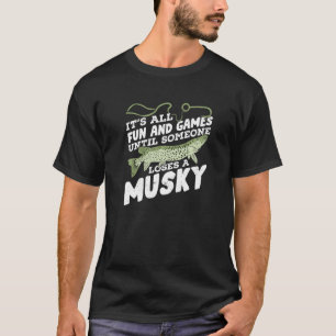 Musky Fishing Design for a Fisherman Premium T-Shirt