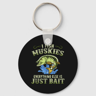 Musky Fishing Gift Idea Muskie Shirt Keychain