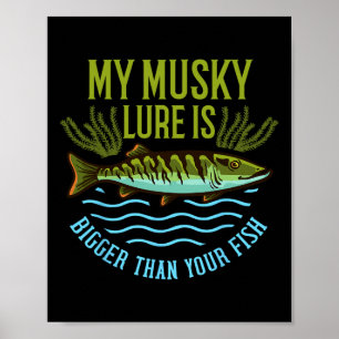 Musky Fishing Gift Muskie Lure Muskellunge  Poster