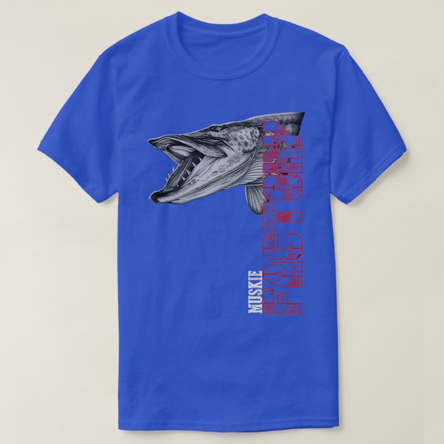 Musky Fishing Muskie Factory T-Shirt (Design Front)