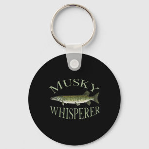Musky Muskellunge Fish Illustration Art Fishing An Keychain