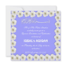 Muslim baby boy blue Aqiqah