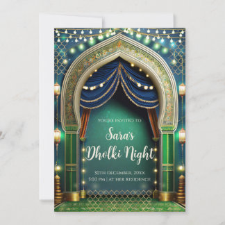 Muslim Dholki invites & Mehndi invitations