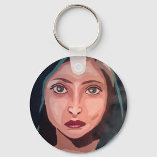 muslim girl keychain