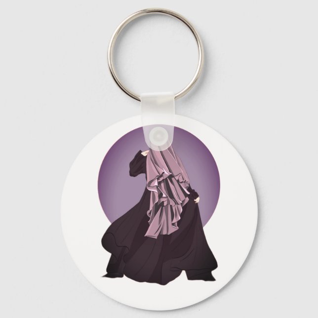 muslim girl ukhti keychain (Front)